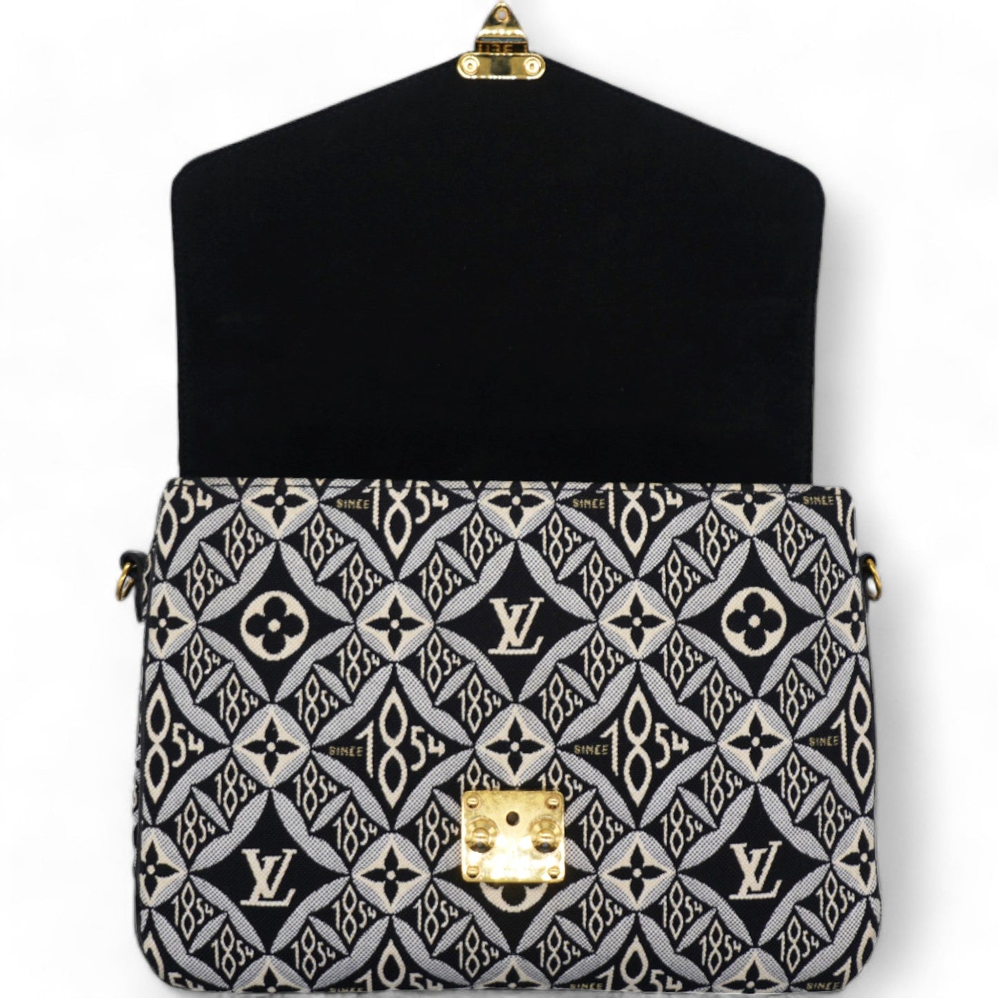 Louis-vuitton Jacquard Since 1854 Pochette Metis Grey