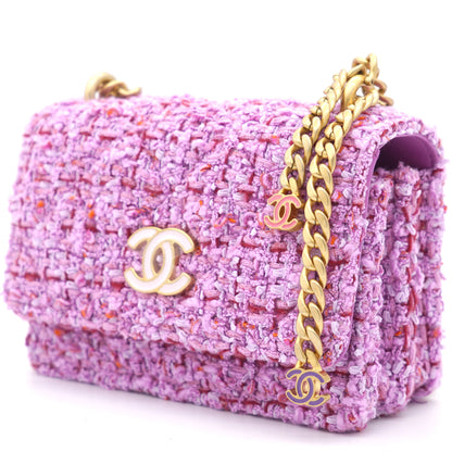 Pink Tweed  on Chain