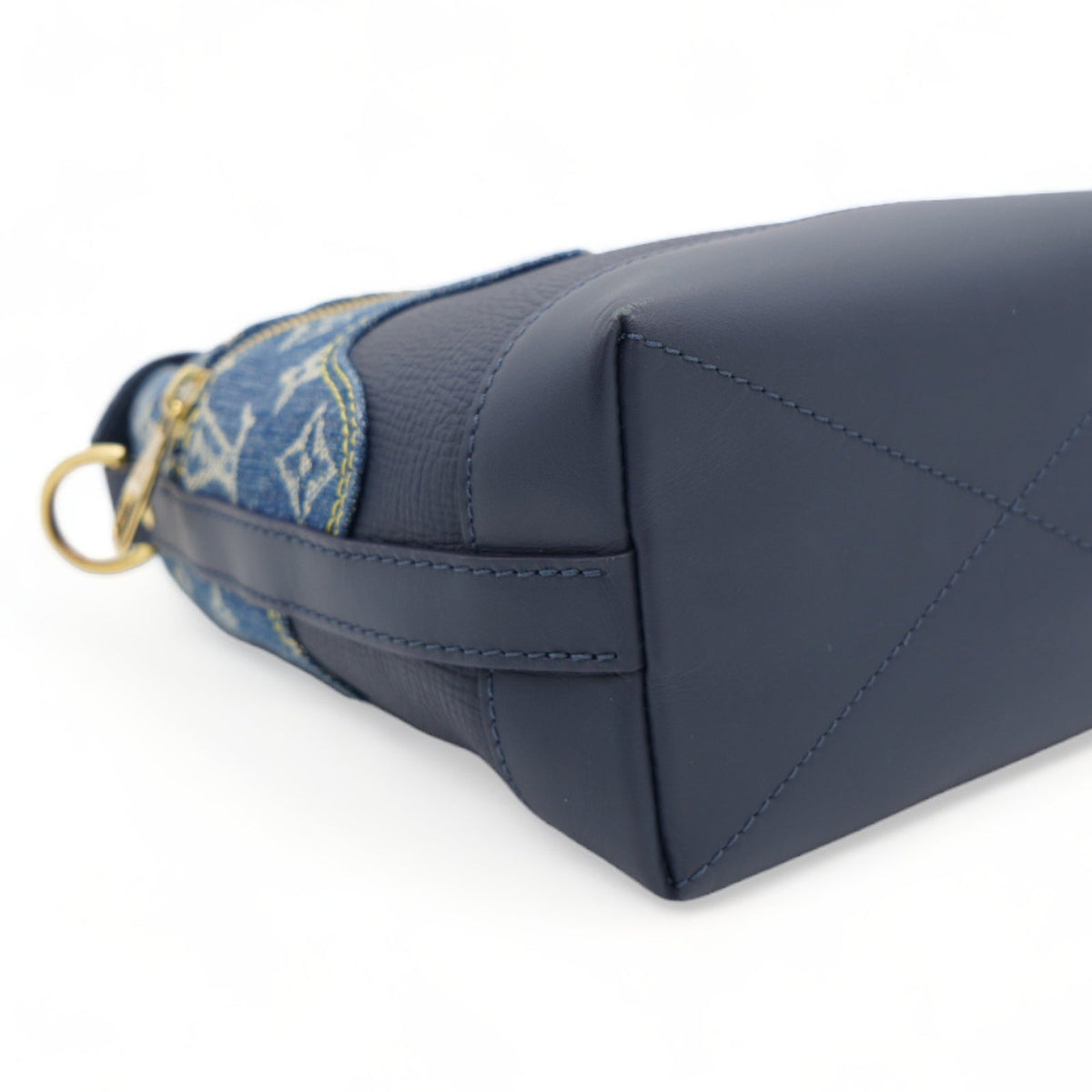 Louis-vuitton X NIGO Taurillon Monogram Denim Japanese Cruiser Blue