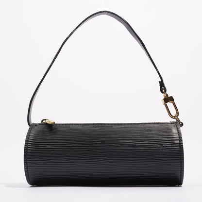 Louis Vuitton Womens Papillon Mini Black Epi Leather