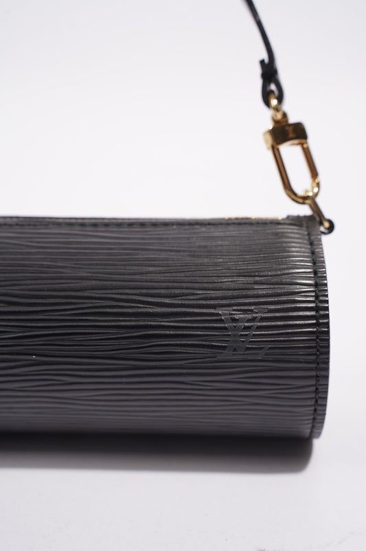 Louis Vuitton Womens Papillon Mini Black Epi Leather