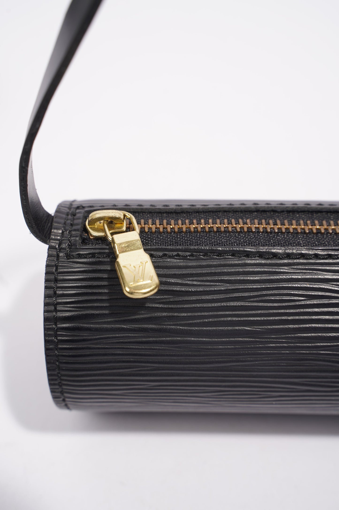 Louis Vuitton Womens Papillon Mini Black Epi Leather