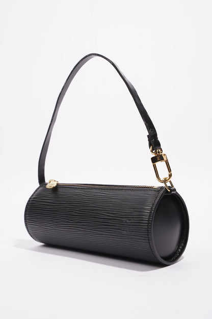Louis Vuitton Womens Papillon Mini Black Epi Leather