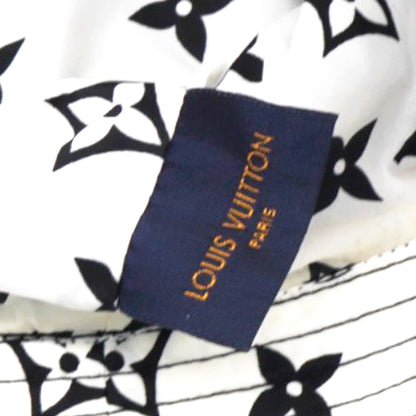 Louis-vuitton Nylon Monogram Reversible Bob Bucket Hat Black White Size M