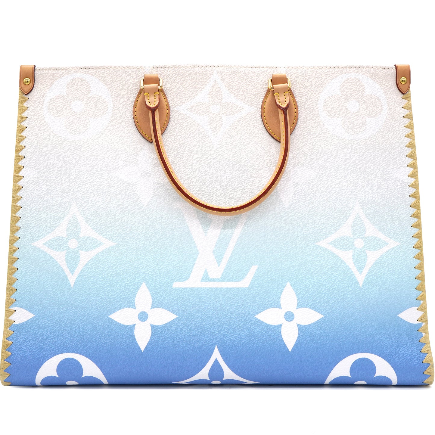 Louis-vuitton Monogram Giant Raffia Mykonos By The Pool On the Go GM Blue
