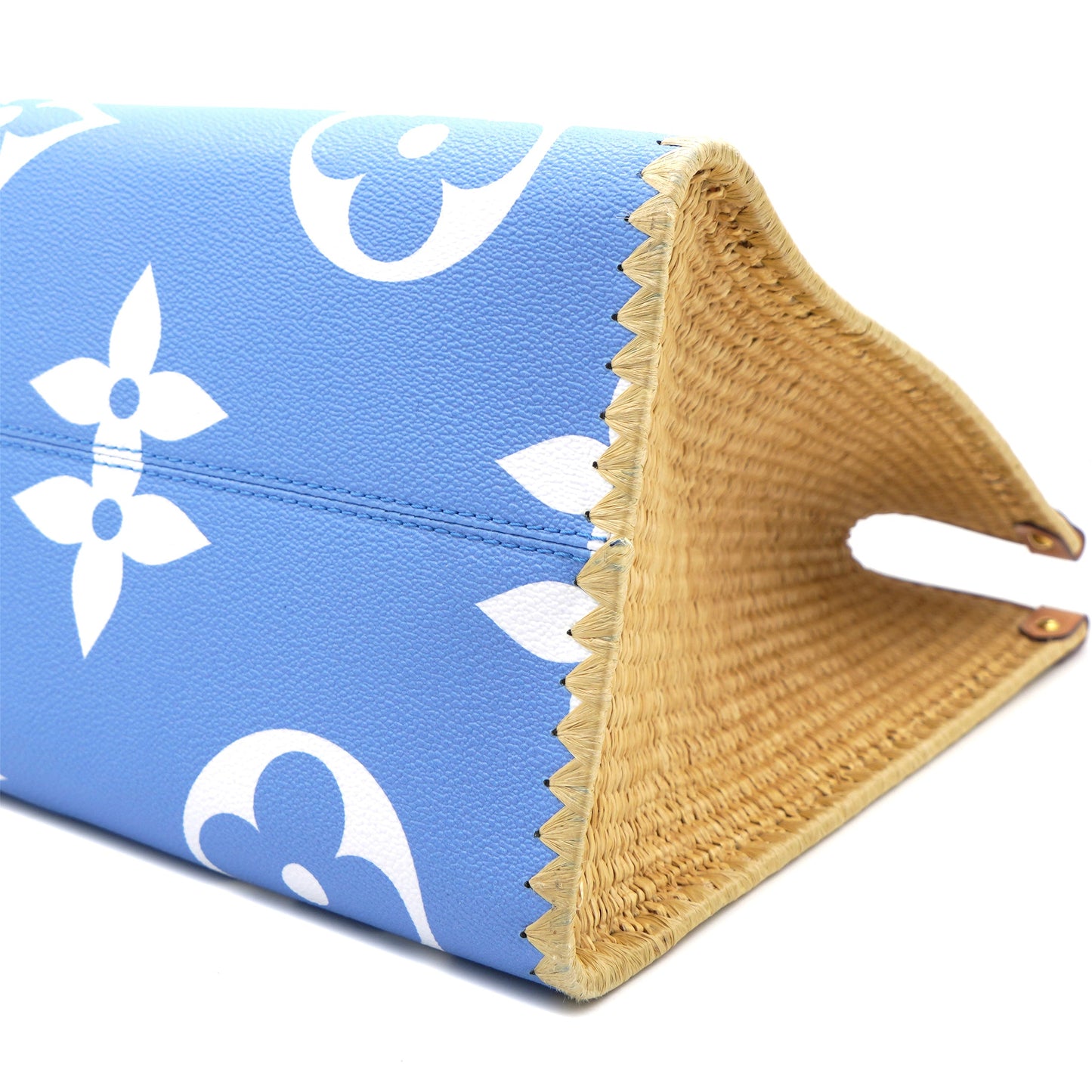 Louis-vuitton Monogram Giant Raffia Mykonos By The Pool On the Go GM Blue