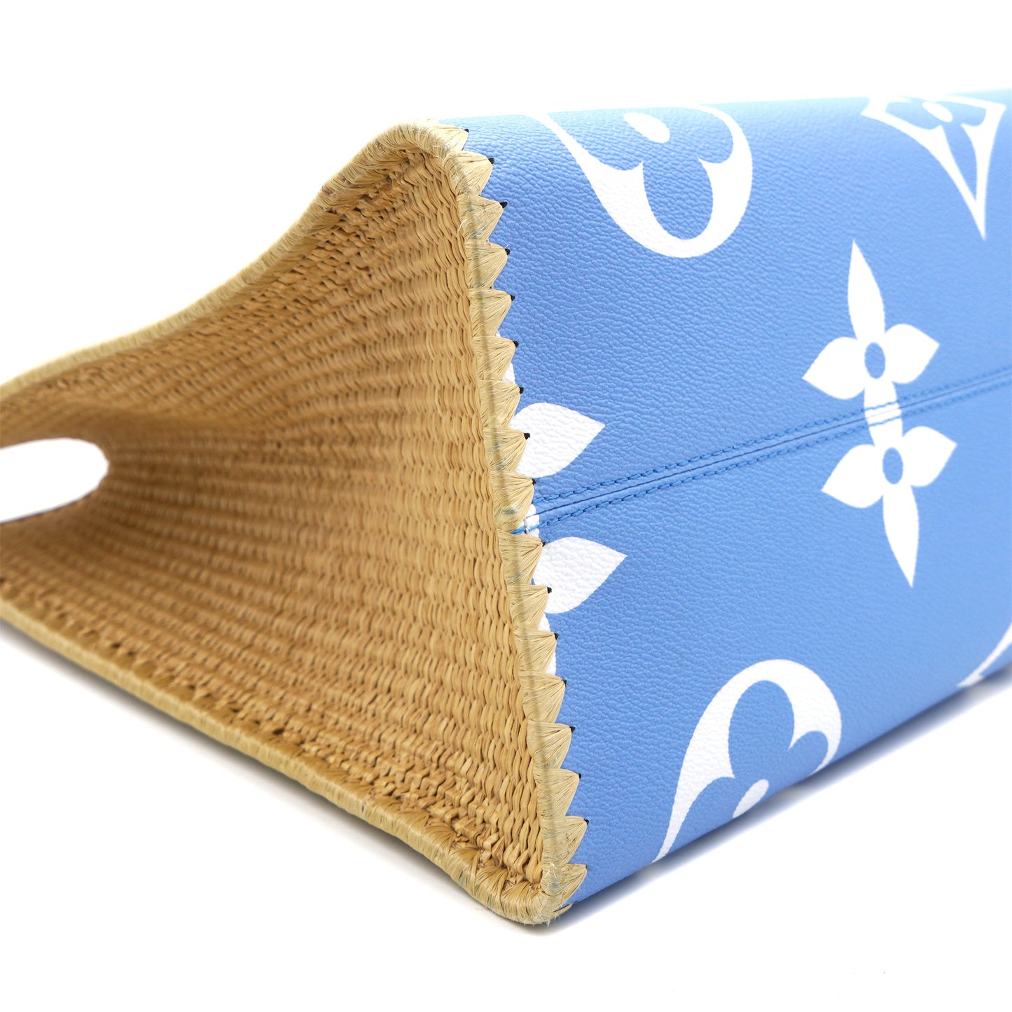 Louis-vuitton Monogram Giant Raffia Mykonos By The Pool On the Go GM Blue