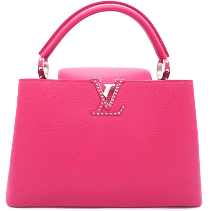 Louis-vuitton Fushia Taurillon Leather Capucines MM Bag