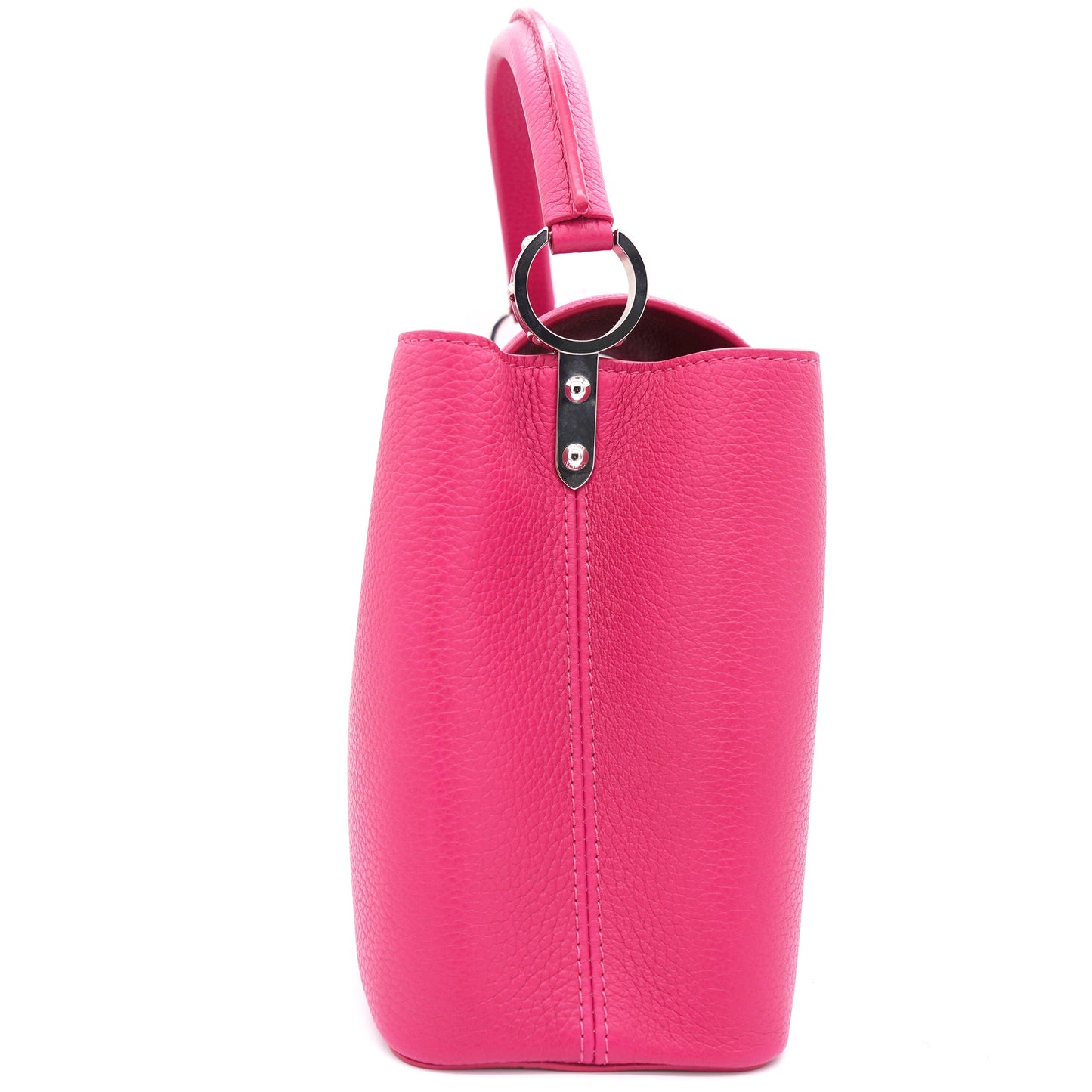 Louis-vuitton Fushia Taurillon Leather Capucines MM Bag