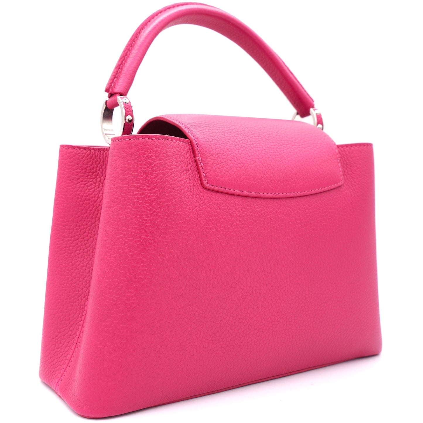 Louis-vuitton Fushia Taurillon Leather Capucines MM Bag
