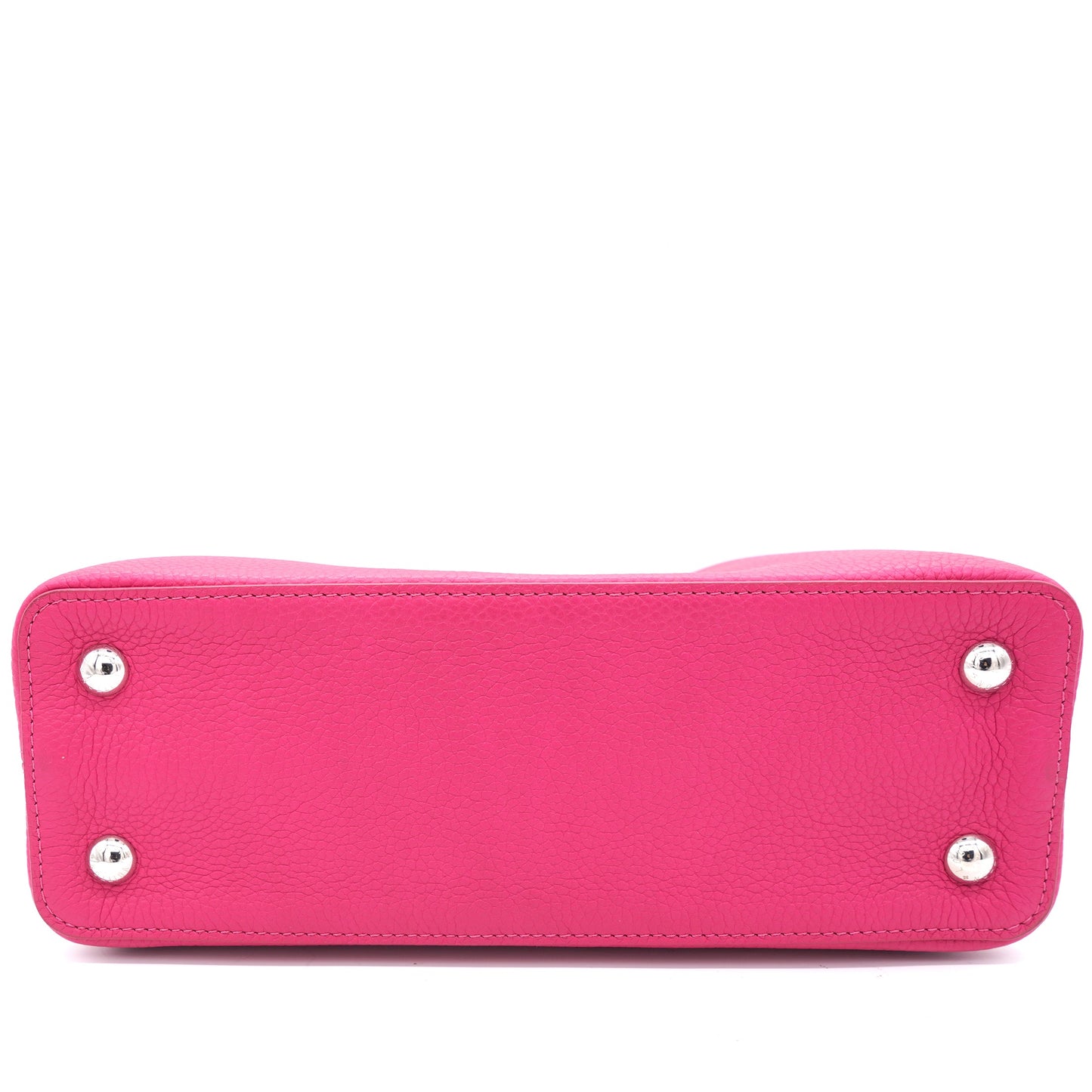 Louis-vuitton Fushia Taurillon Leather Capucines MM Bag