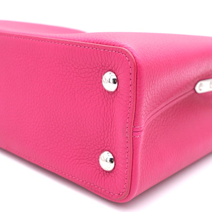 Louis-vuitton Fushia Taurillon Leather Capucines MM Bag