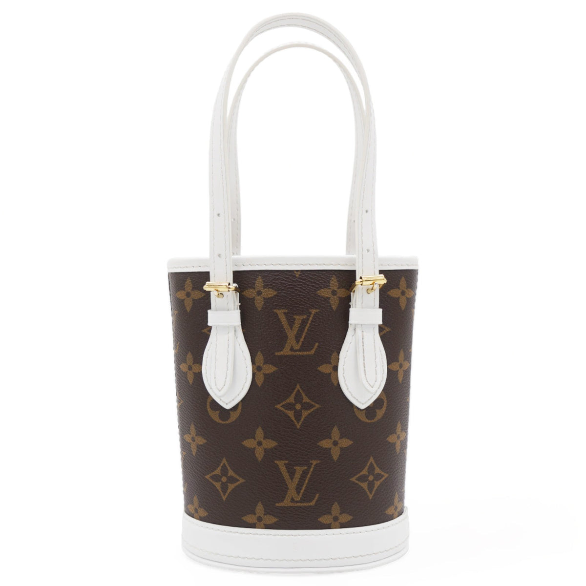 Louis-vuitton Monogram LV Match Nano Bucket Bag White