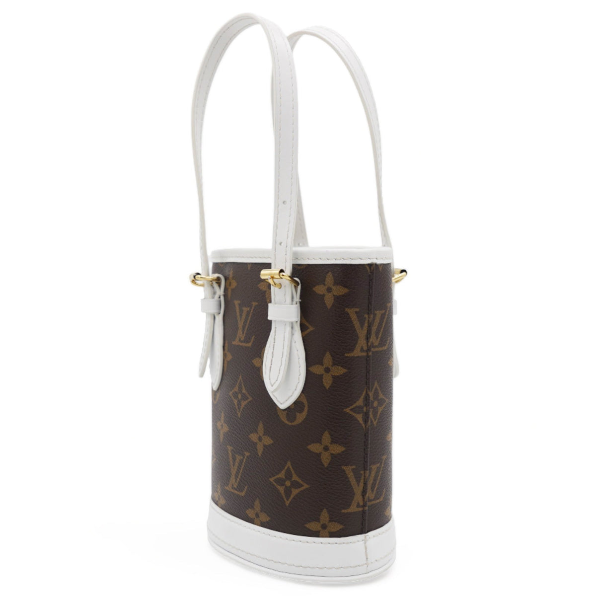 Louis-vuitton Monogram LV Match Nano Bucket Bag White