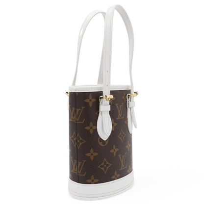 Louis-vuitton Monogram LV Match Nano Bucket Bag White