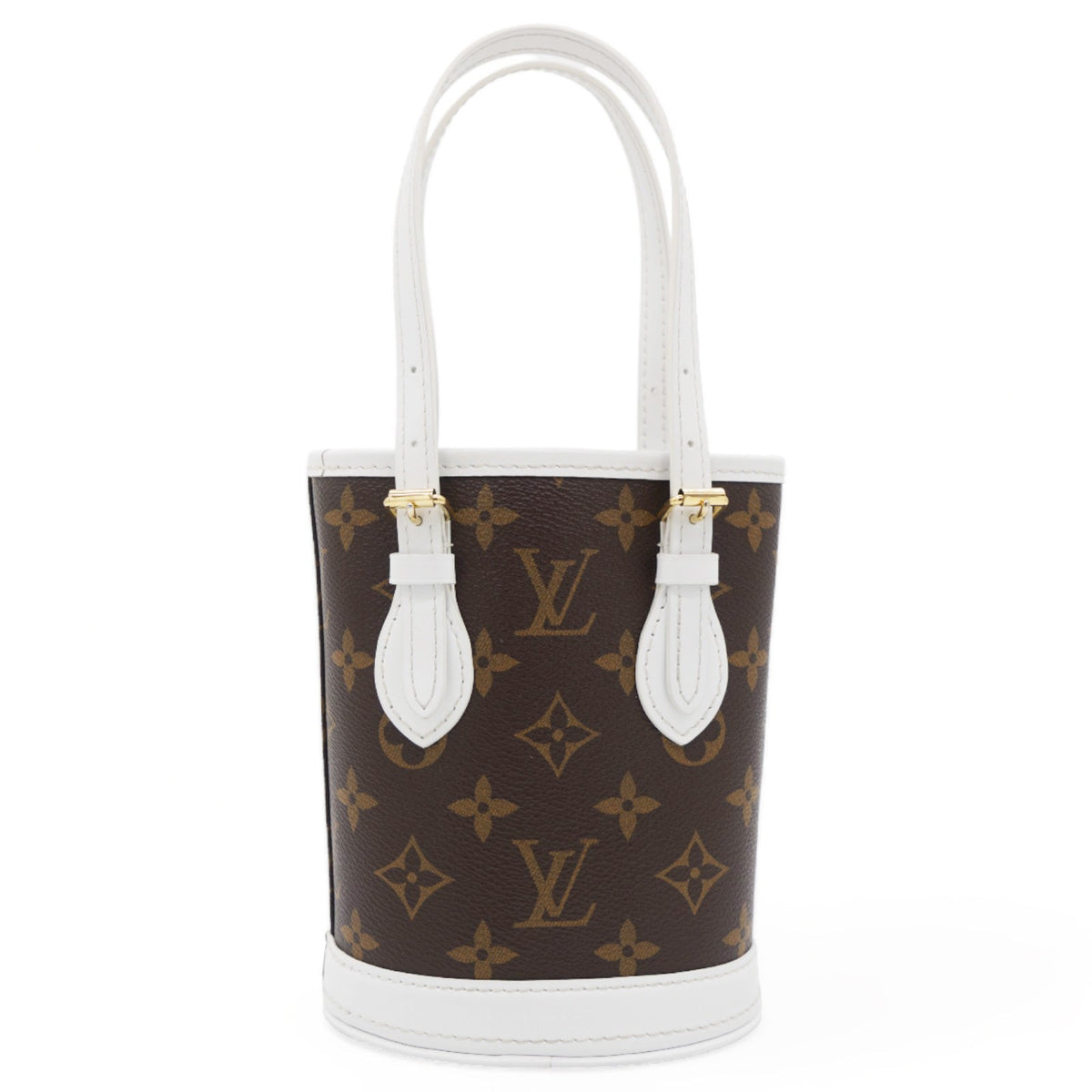 Louis-vuitton Monogram LV Match Nano Bucket Bag White