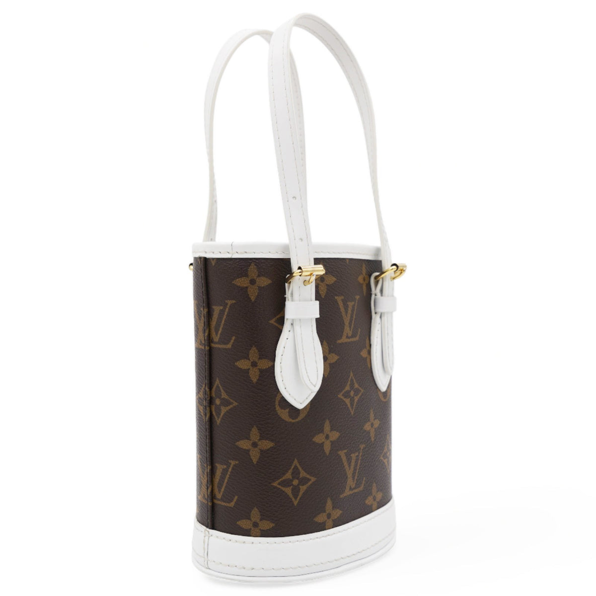 Louis-vuitton Monogram LV Match Nano Bucket Bag White