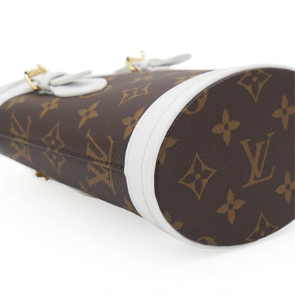 Louis-vuitton Monogram LV Match Nano Bucket Bag White