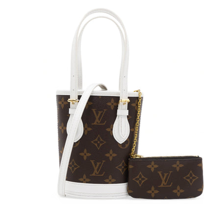 Louis-vuitton Monogram LV Match Nano Bucket Bag White