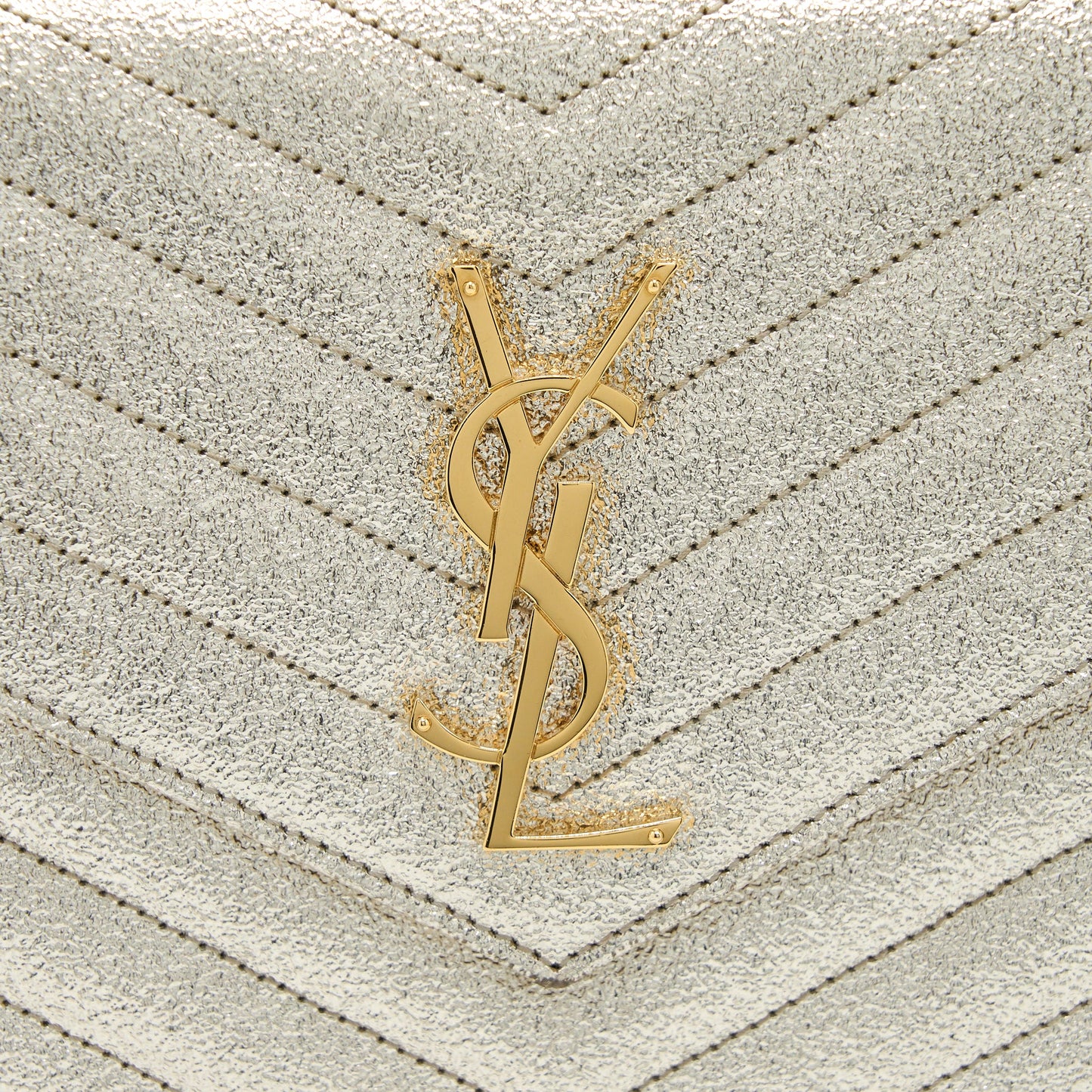 Saint Laurent/YSL Envelop Chain Wallet Calfskin Gold GHW