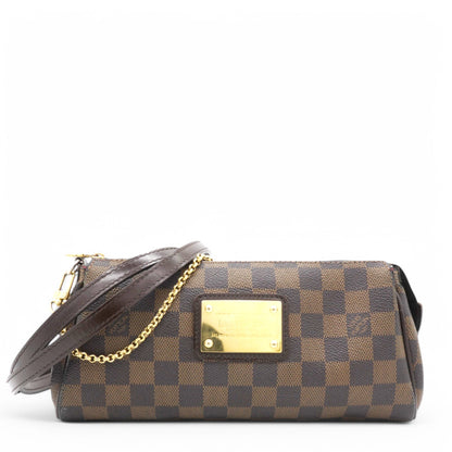 Louis-vuitton Damier Ebene Eva Clutch Brown