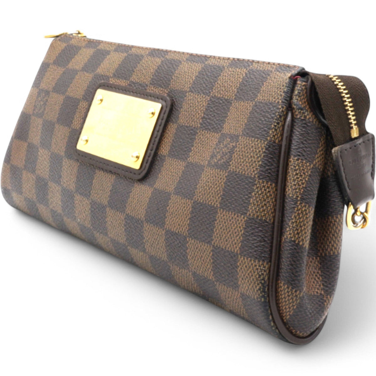 Louis-vuitton Damier Ebene Eva Clutch Brown