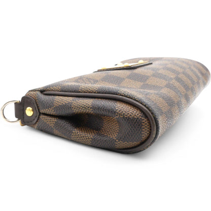 Louis-vuitton Damier Ebene Eva Clutch Brown