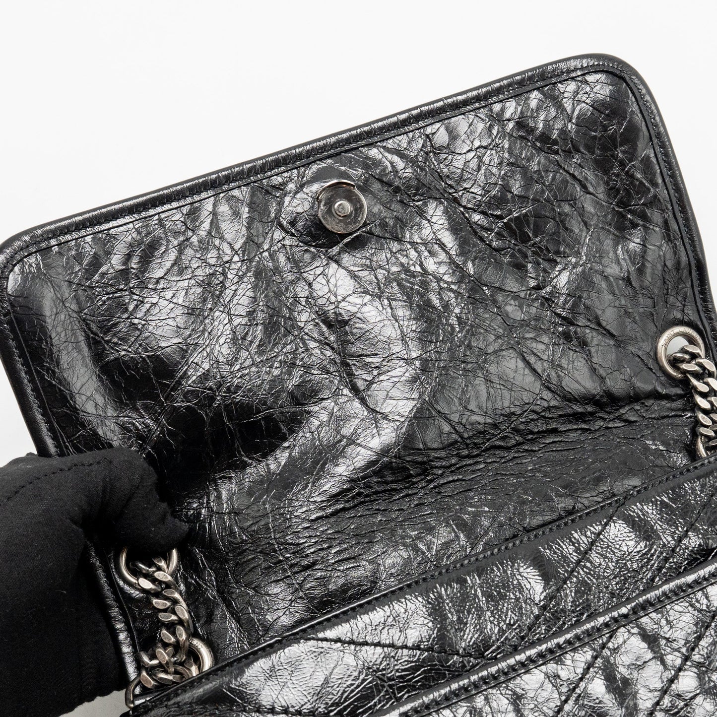 Saint Laurent / YSL Medium Niki Calfskin Black SHW