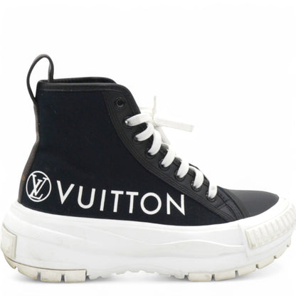 Louis-vuitton Canvas LV Squad Sneaker Boots Black Size34