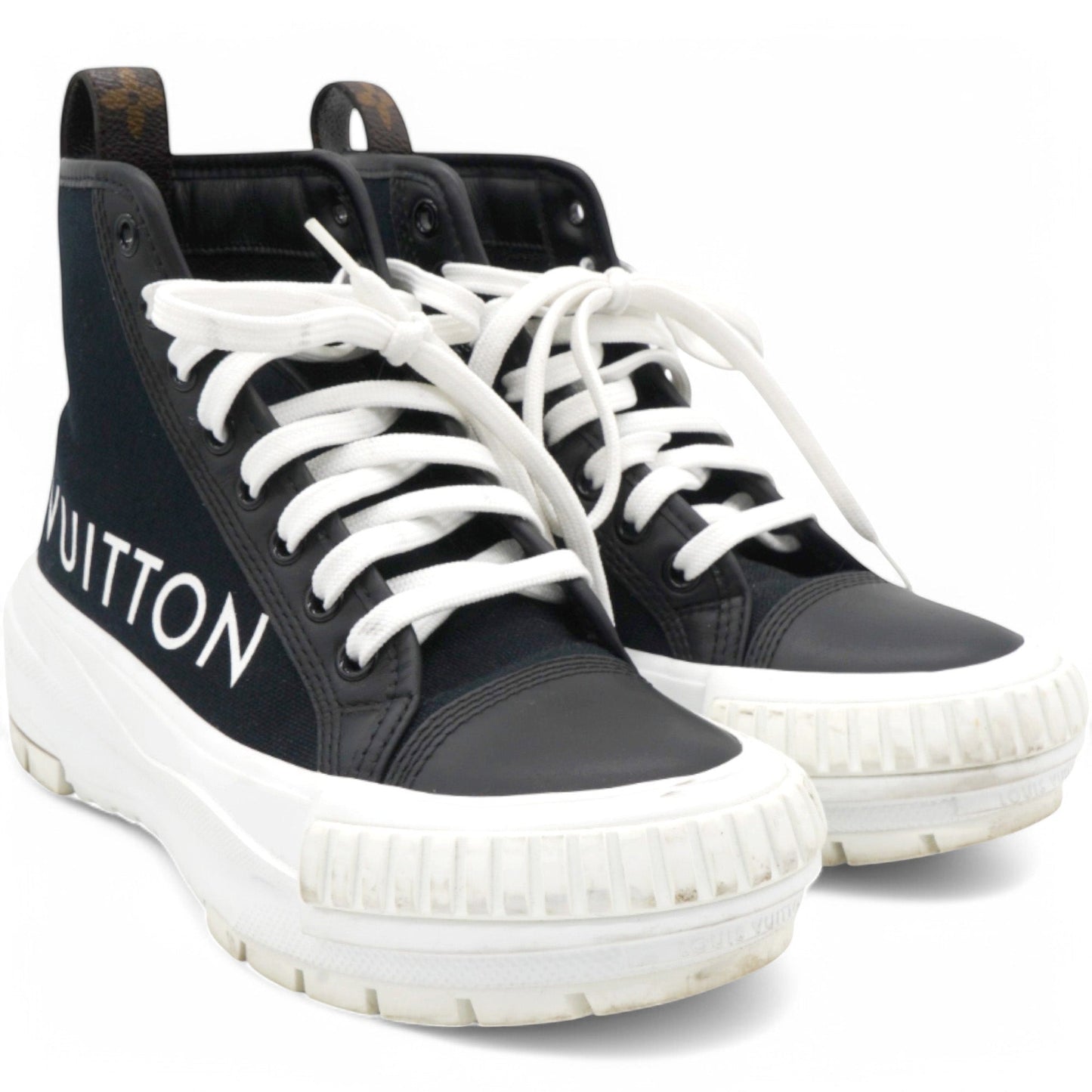 Louis-vuitton Canvas LV Squad Sneaker Boots Black Size34