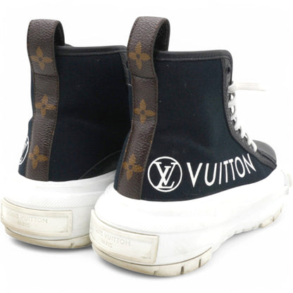 Louis-vuitton Canvas LV Squad Sneaker Boots Black Size34