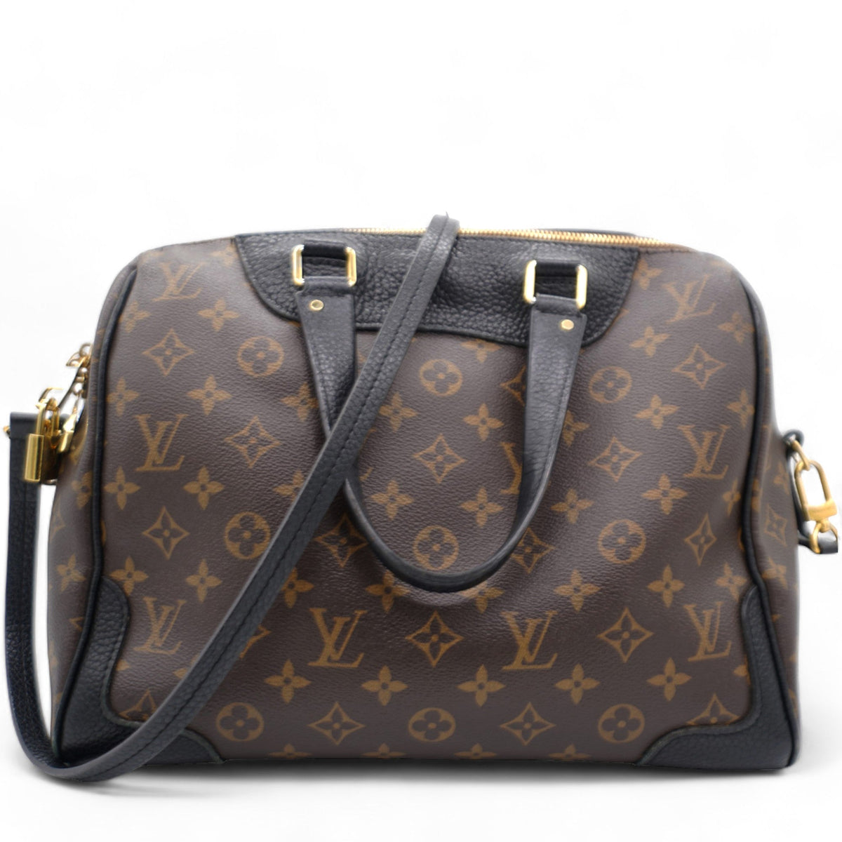 Louis-vuitton Black Monogram Canvas Retiro NM Bag