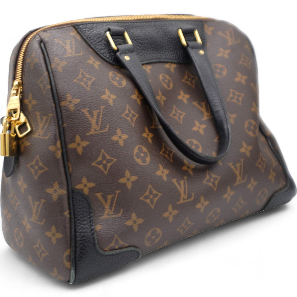 Louis-vuitton Black Monogram Canvas Retiro NM Bag
