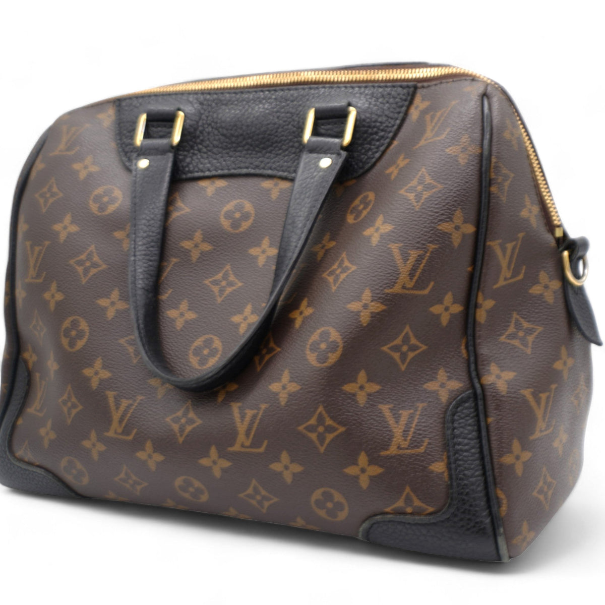 Louis-vuitton Black Monogram Canvas Retiro NM Bag
