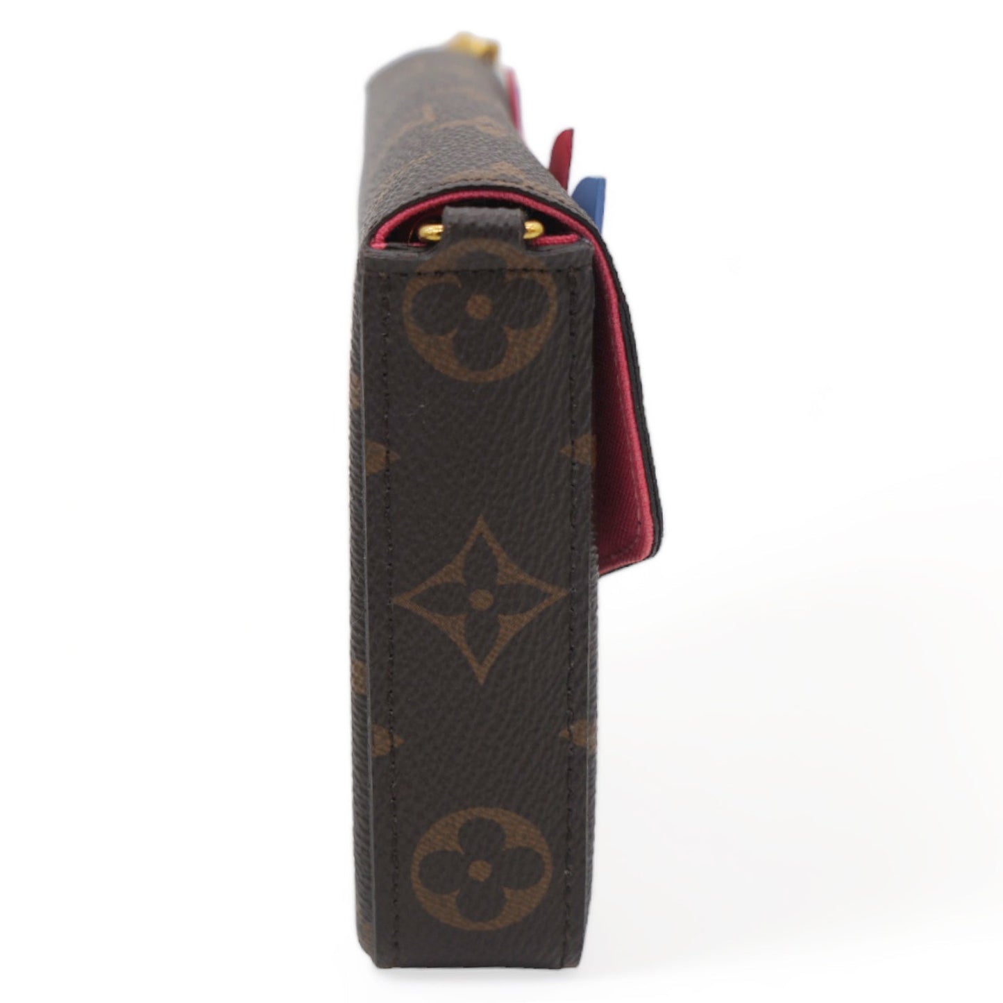 Louis-vuitton Monogram Canvas Lovely Birds Pochette Felicie Chain Wallet