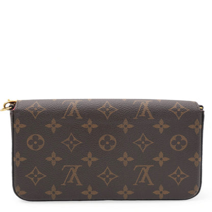 Louis-vuitton Monogram Canvas Lovely Birds Pochette Felicie Chain Wallet