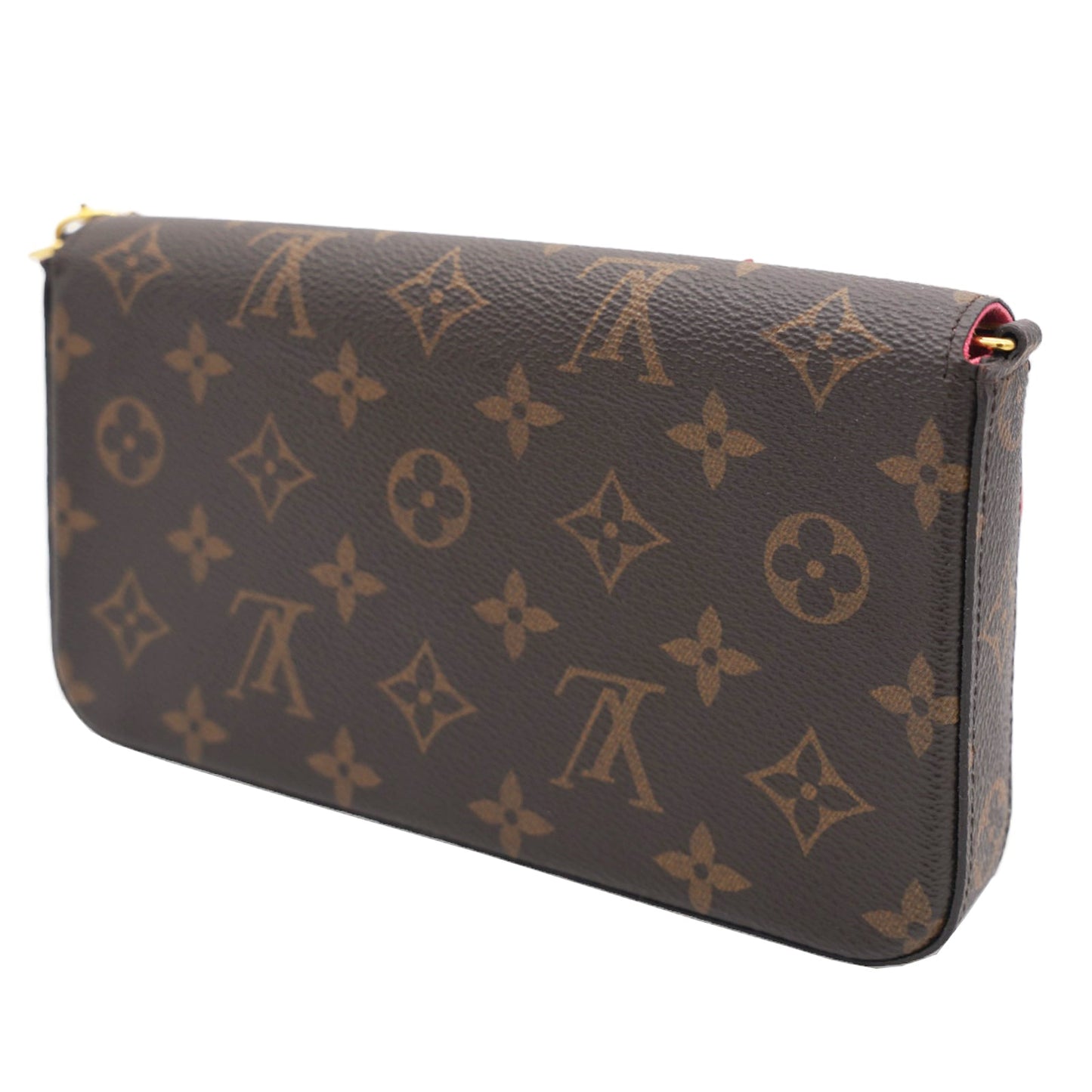 Louis-vuitton Monogram Canvas Lovely Birds Pochette Felicie Chain Wallet