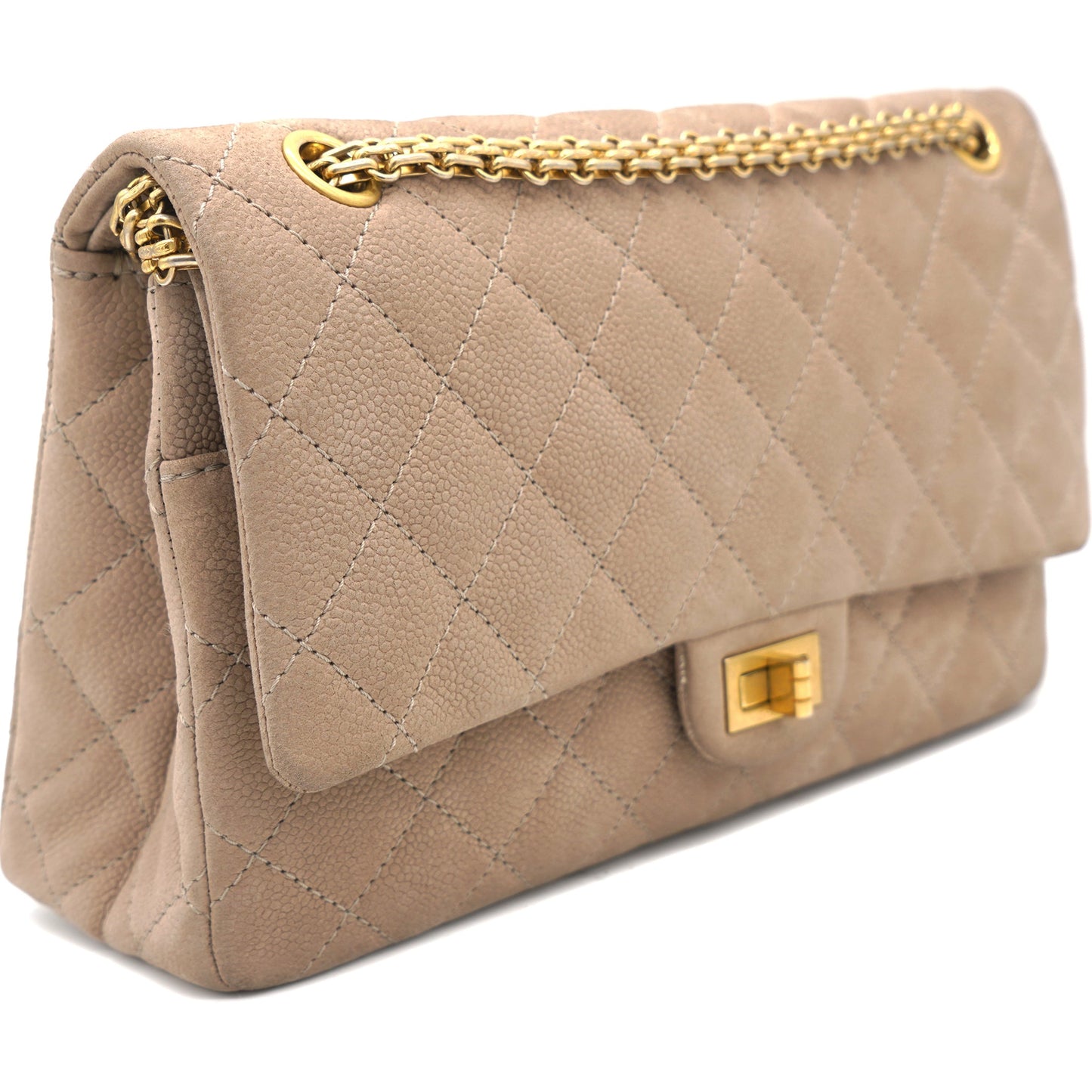 2.55 Reissue Flap Bag Nubuck Beige 226