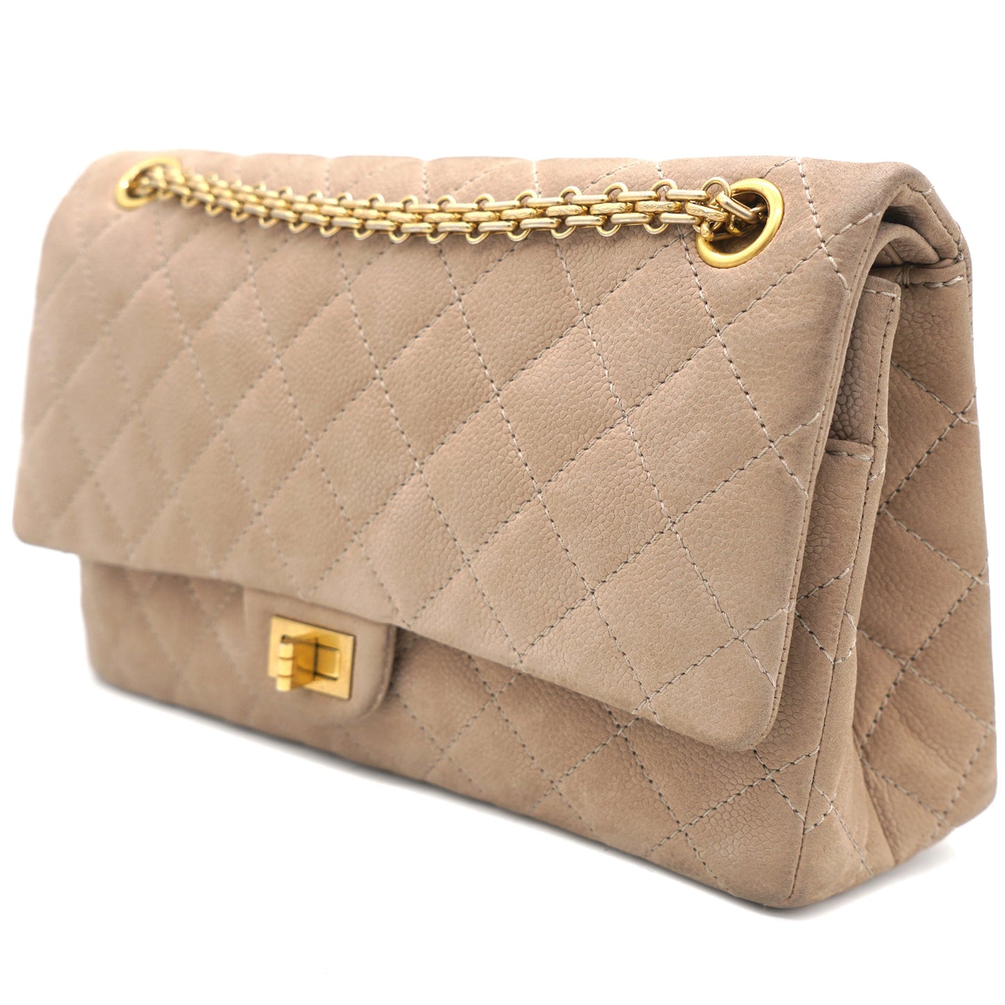 2.55 Reissue Flap Bag Nubuck Beige 226