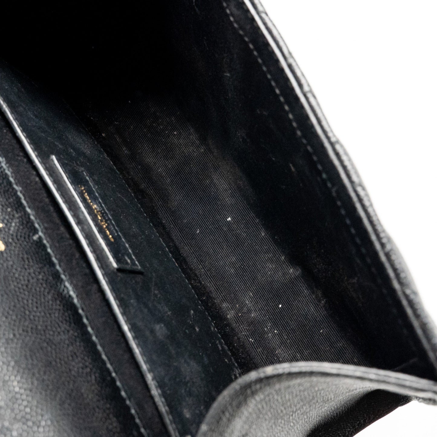 Saint Laurent/YSL Medium Envelope Bag Calfskin Black GHW