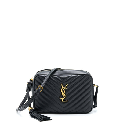 Saint Laurent/ YSL Lou Camera Bag Calfskin Black GHW