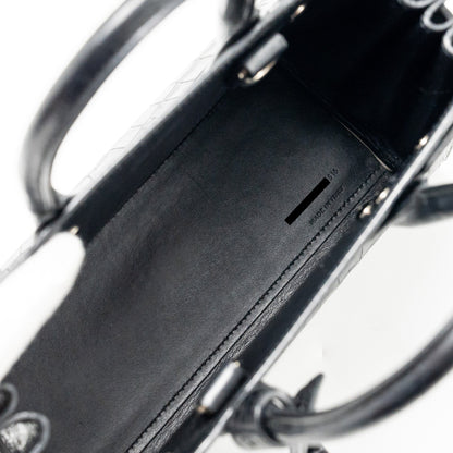 Saint Laurent Nano Sac De jour croc embossed calfskin black SHW