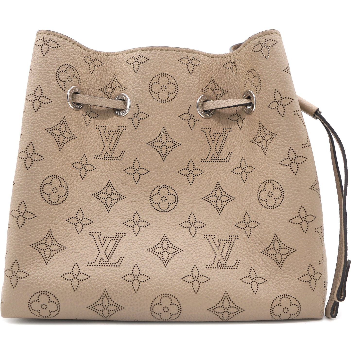 Louis-vuitton Galet Monogram Mahina Leather Bella Bucket Bag
