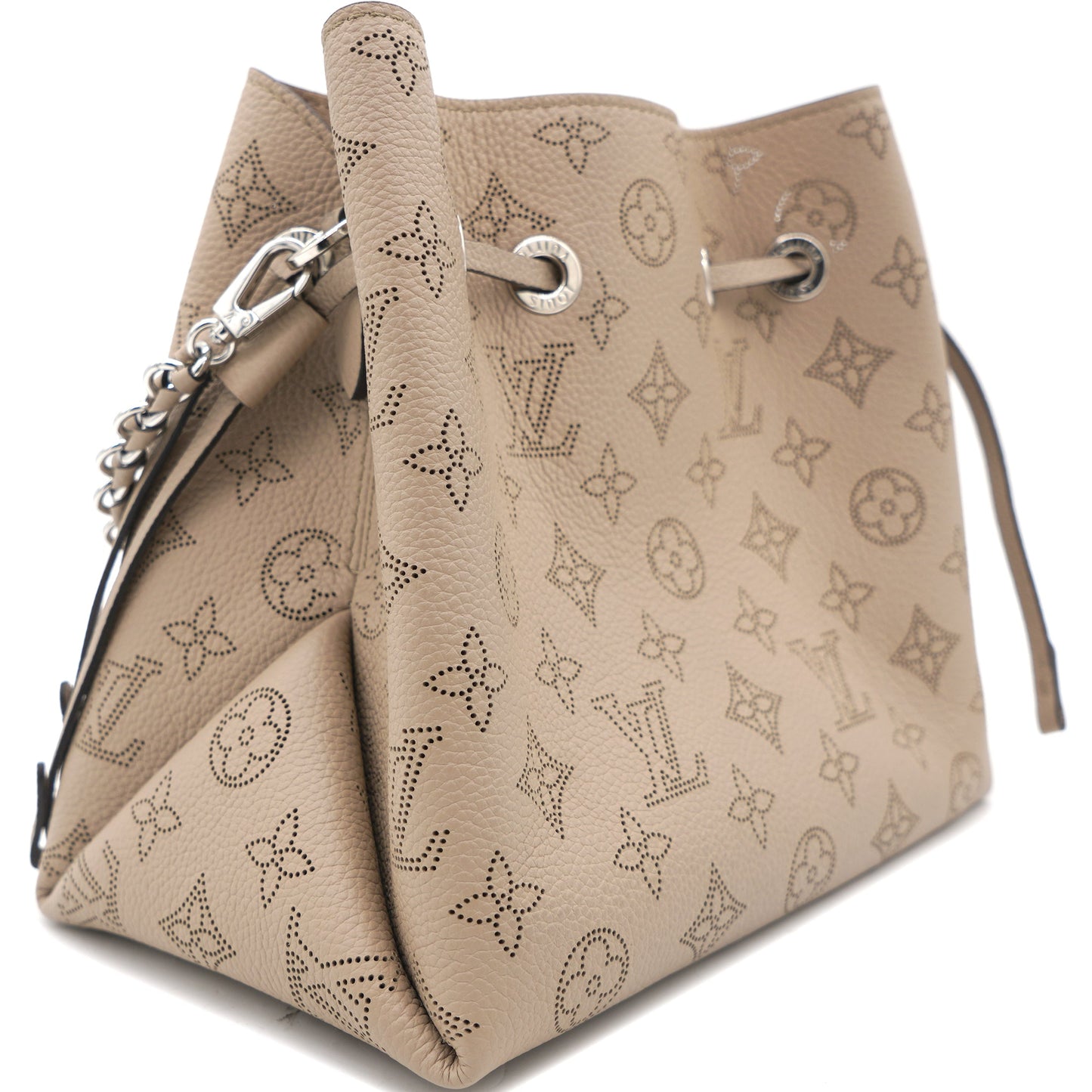 Louis-vuitton Galet Monogram Mahina Leather Bella Bucket Bag
