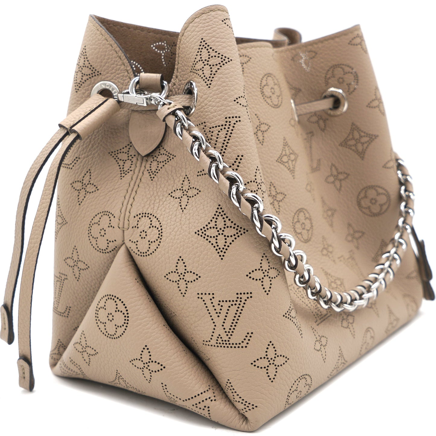 Louis-vuitton Galet Monogram Mahina Leather Bella Bucket Bag