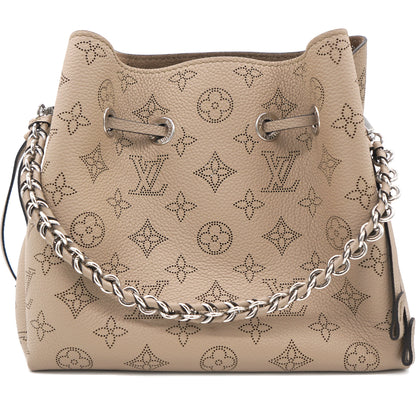 Louis-vuitton Galet Monogram Mahina Leather Bella Bucket Bag