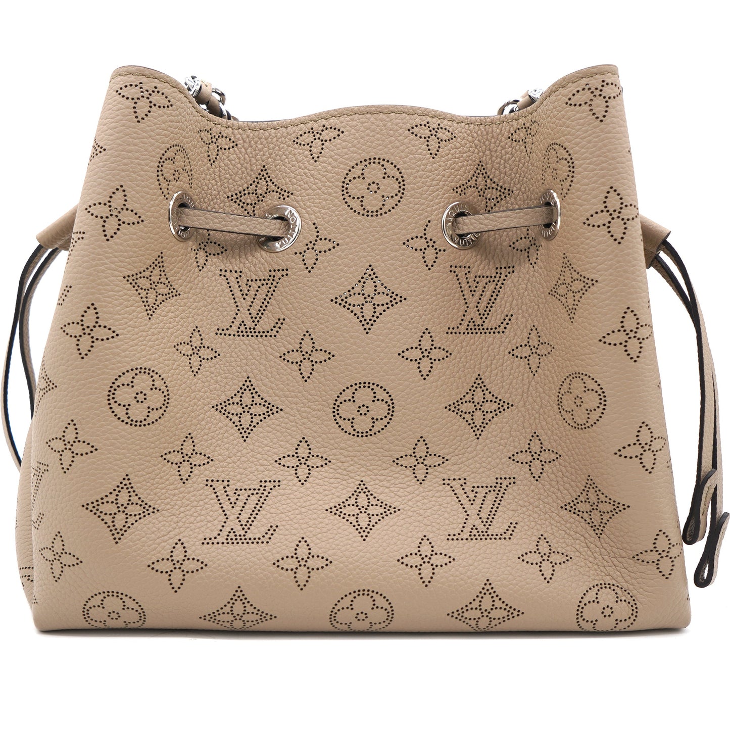 Louis-vuitton Galet Monogram Mahina Leather Bella Bucket Bag