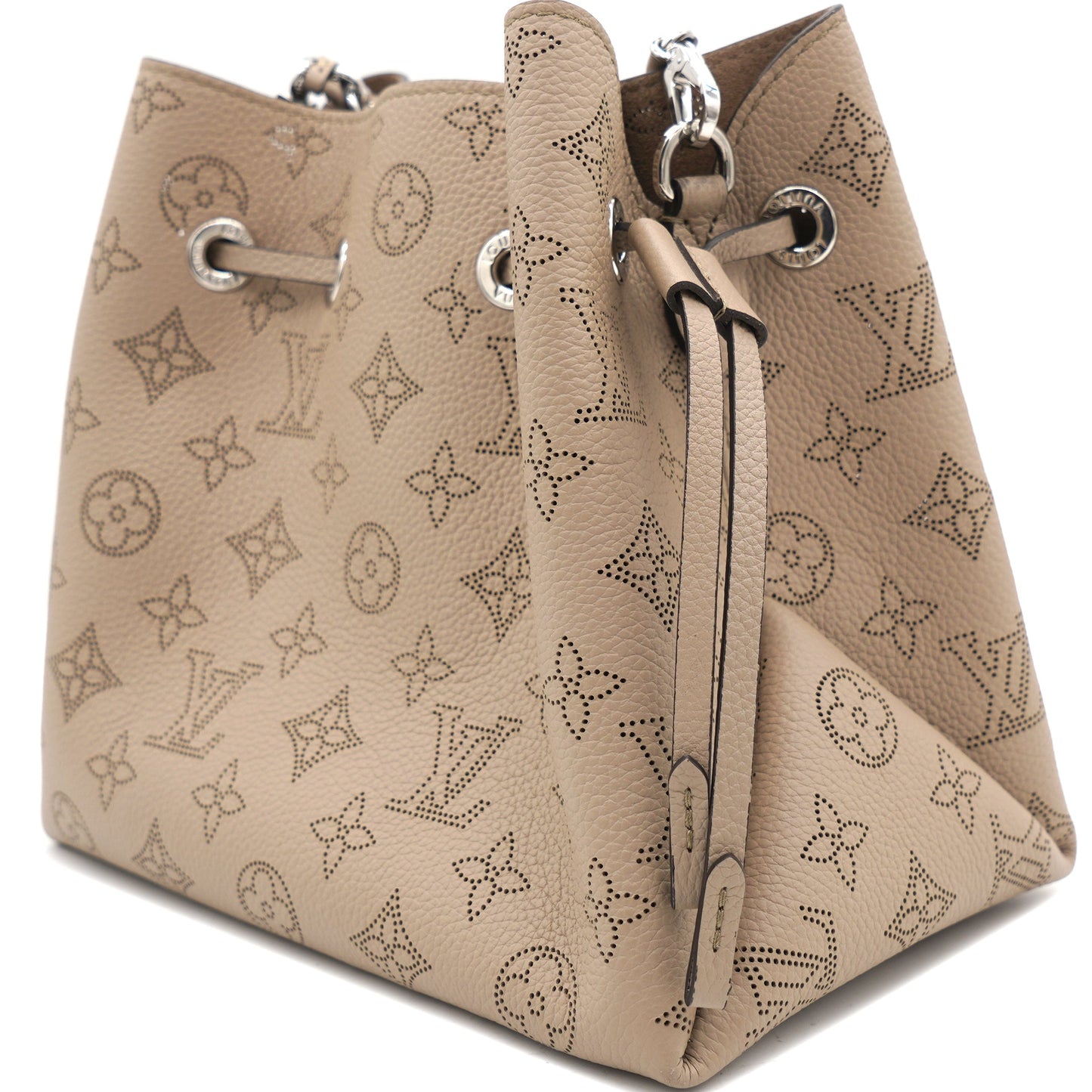 Louis-vuitton Galet Monogram Mahina Leather Bella Bucket Bag
