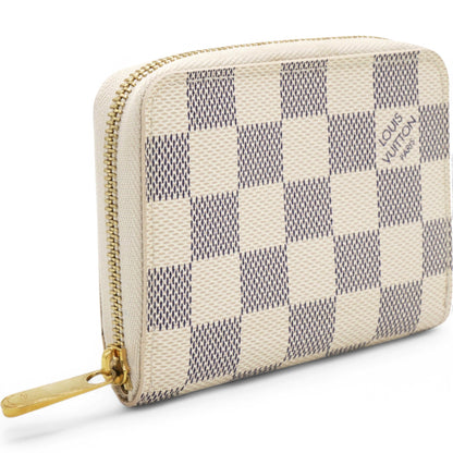 Louis-vuitton Damier Azur Zippy Coin Purse White
