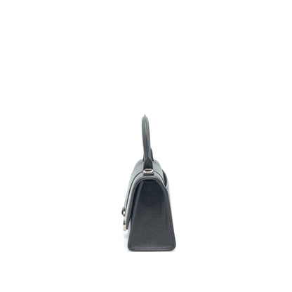 Balenciaga Hourglass AS Grained Calfskin Black SHW